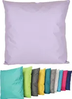 Outdoor Lounge Kissen 45x45cm Dekokissen Inkl. Füllung Wasserfest Sitzkissen Garten Stuhl Lotus Effekt , Farbe:Flieder