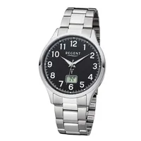 Regent Herren Armbanduhr Funk Edelstahl FR-273