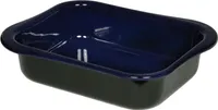 Riess Wavehandle Bratpfanne schwarz/blau 36/26,5/9,8cm Backform Emaille