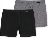 Schiesser Herren 2PACK Boxershorts schwarz Pack (Mehrfach) Gr. 004