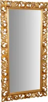 Spiegel barock 205x106x6 cm, Wandspiegel groß mit Holzrahmen, Ganzkörperspiegel, Gold