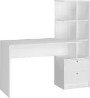 Vicco Schreibtisch Denton, 136 x 55 cm, Weiß