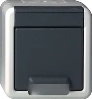 GIRA 444030 Steckdose mit Klappdeckel IP44