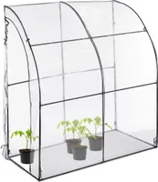 relaxdays Begehbares Tomatengewächshaus mit Folie