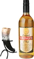 Original Wikinger Met 11% Vol. 0,75L Inklusive MET Trinkhorn 0,1-0,2l und MET Trinkhornständer