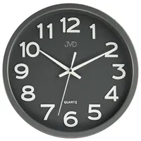 JVD HX2413.2 Wanduhr Quarz analog anthrazit leise ohne Ticken