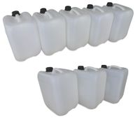 10 x 10 Liter 10 L Trinkwasserkanister Kunststoffkanister natur DIN45 10xHahn 