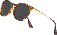 Runde, polarisierte Vintage-Sonnenbrille für Damen und Herren, klassische, trendige Retro-Sonnenbrille im Designer-Stil, UV400-Schutz