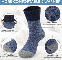3 Paar wärmende warme Socken Strümpfe, Thermosocken, Wollsocken, Socken mit Frottee, Gr.37-46, A0514