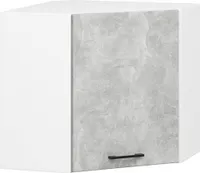 Szafka kuchenna wisząca OLIWIA Biała, Beton 2 półki 58x60x30 cm