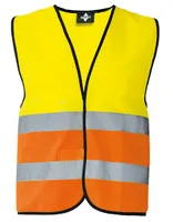 Korntex KXVW | Herren Warnweste EN ISO 20471 - Farbe: Signal Yellow/Signal Orange - Größe: XL