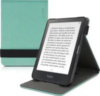 kwmobile Schutzhülle kompatibel mit Kobo Clara HD - Hülle e-Reader mit Schlaufe Ständer - - Mintgrün