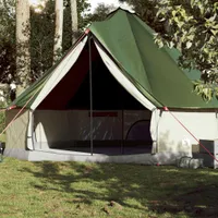 vidaXL Tipi-Familienzelt 10 Personen Grün Wasserdicht