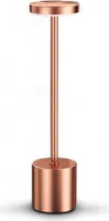 Homezie LuxeTouch | Kabellose Tischlampe | USB Wiederaufladbar | Mit Touch Control | Esstischlampe | Stimmungsbeleuchtung | Gold