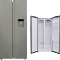 Side by Side Kühlschrank PKM SBS436NFWDIX BxHxT 78 x 173,5 x 71,3 cm Kühlteil 270 l für Flaschen