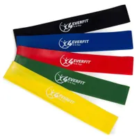 DEFT SPORT Fitness Pásek Sadu 5 ks Miniband různých sil pro posilování svalů, fyzioterapii, jógu, gymnastiku a crossfit Resistance Bands odporový pásů