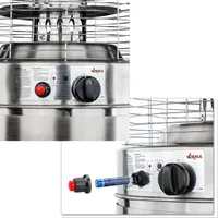Nerezové plynové topidlo terasové topidlo sálavé topidlo hřibové topidlo 5 - 10 kW 360°