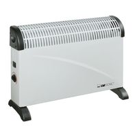 Konvektorový ohřívač Clatronic KH 3077, mobilní ohřev, 3 stupně ohřevu (750/1250/2000 W), plynulá regulace termostatu, pohodlné nosné vaničky, nízká hlučnost