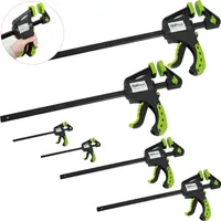 6x Einhandzwinge 3 Größen Schnellspannzwinge 35x105 mm 60x150 mm 60x300 mm