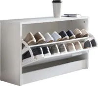 Lavica zoey so sedadlom white shoe dumper wood 80 x 47 x 24 cm | Wohnling