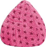 BeanBag Fluffy Stars XL 70 x 110 cm,  Pink