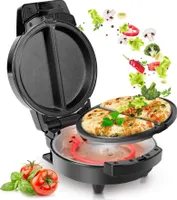 Duronic OM60 Omelette maker | Omlette Grill 600W | Antihaft-Kochplatte | Automatische Temperaturregelung | Für Omlettes, Calzone, Tortilla, Apfel- oder Maultaschen oder kleine Kuchen