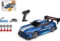 ENOZE 8601 8602 RTR 1/24 2.4G 4WD 30km/h Drift RC Auto GTR Hochgeschwindigkeitsrennen LED-Licht Straßenfahrzeuge Modelle Spielzeug, GTR Blau