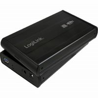 LogiLink Geh. 8.9cm (3,5") USB 3.0/SATA  Black  ALU m. N