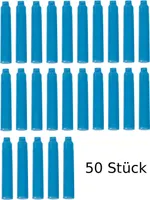 50 Füllerpatronen / Tintenpatronen / Farbe: türkis