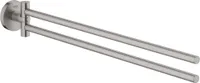 Grohe Handtuchhalter ESSENTIALS 2-armig, schwenkbar, 449 mm supersteel