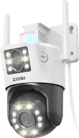 ZOSI 8MP(4MP+4MP) WLAN Überwachungskamera Außen mit Doppelobjektiv und PTZ