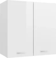 Möbel Hängeschrank Hochglanz-Weiß 60x31x60 cm Holzwerkstoff - Küchenschränke 801273