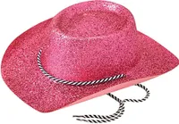 Bristol Novelty Uni Glitzer-Cowboyhut für Erwachsene BN2076 (Einheitsgröße) (Pink)
