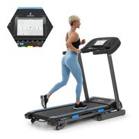 Capital Sports Pacemaker F120 Laufband Klappbar Elektrisch Laufband für Zuhause Treadmill max. 12 km/h Walking Pad, LowNoise-FX Drive Motor, mit oder ohne Massage-Station