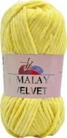 Himalaya Velvet Chenillewolle 90002 Helles gelb Amigurumi Plüschgarn Strickgarn