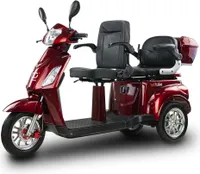 Seniorenmobil Elektromobil Senioren Roller BILI BIKE SHINO G5 mit Straßenzulassung, 2 Sitzer, TRIKE, 1000 W, 60V 20Ah, 25 km/h, Rot