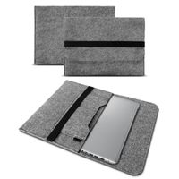 Schutzhülle für Xiaomi Pad 6S Pro 12.4 Sleeve Hülle Tasche Filz Notebook Cover, Farbe:Grau