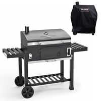 TAINO HERO XXL Set Smoker Abdeckhaube Holzkohle-Grill BBQ Grillwagen Standgrill