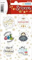 HERMA Weihnachts-Sticker DECOR "Weihnachtspost" Papiersticker 2 Blatt