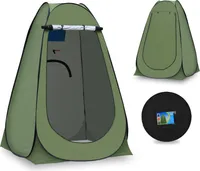 CLIPOP Pop up Duschzelt, Campingzelt, mit Tragetasche für Outdoor, Camping, 150x150x190 cm, Grün