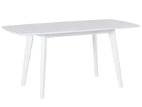 BELIANI Esstisch Braun Schwarz 80 x 160 cm MDF Tischplatte Matt Rechteckig Modern Scandinavien Stil