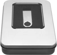 MediaRange Aluminium-Box Aufbewahrung von USB Sticks silber