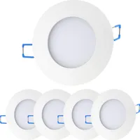 Einbaustrahler Bad dimmbar LED 5xDeckenspot IP44 11 Watt kaltweiß Spot