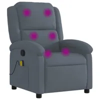 Masážní křeslo Dark Grey Velvet