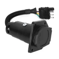 Adapter przyczepy, wtyczka przyczepy, adapter 4-drożny do 7-drożnego, złącze przyczepy, akcesoria do przyczepy