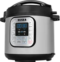 TESLA EliteCook K70 multifunktionaler elektrischer Schnellkochtopf, 10 in 1, Joghurtbereiter, Reiskocher, 6L, Edelstahl