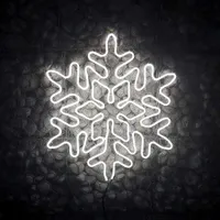 Dekoracja świąteczna Śnieżynka 2D NEON LED 68 cm średnicy