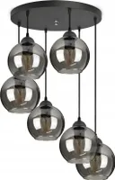 FKL DESIGN Home Deco Deckenlampe Pendellampe Hängelampe Kugel Schwarz Grau Weiß