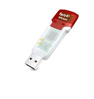 AVM FRITZ!Wifi-Stick AC 860 (866 MBit/s (5 GHz), 300 MBit/s, WLAN N, 2,4 GHz, WPA2, internationale Version), rot/weiß, 1200 Mbit/s