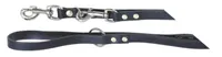 MEXICA Führleine schwarz 12 mm, 200 cm genietet